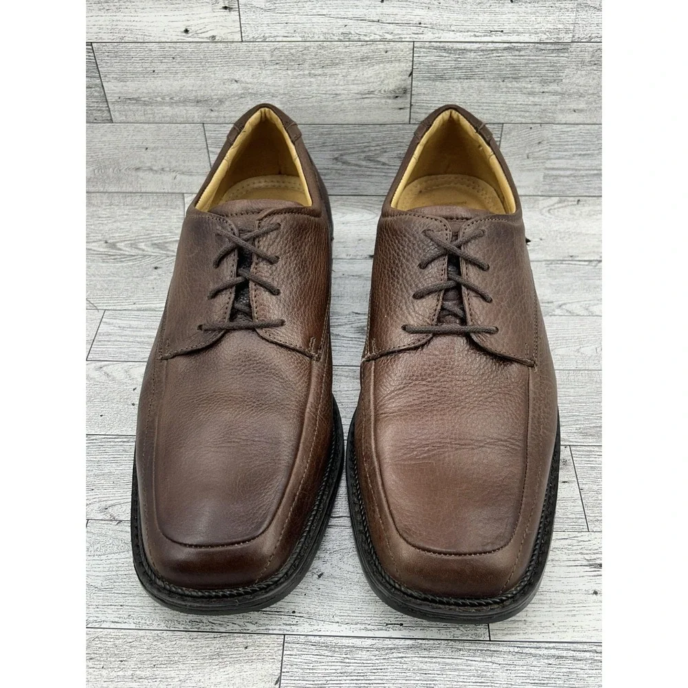 Florsheim Shoes Mens Size 9.5 Medium Brown Leather Sheepskin Lined Dress Brazil‎